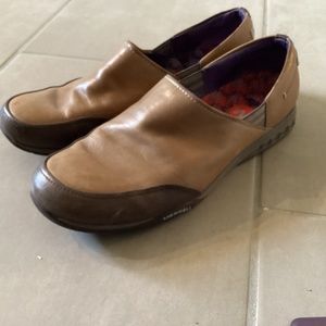 Tan and brown Merrell
